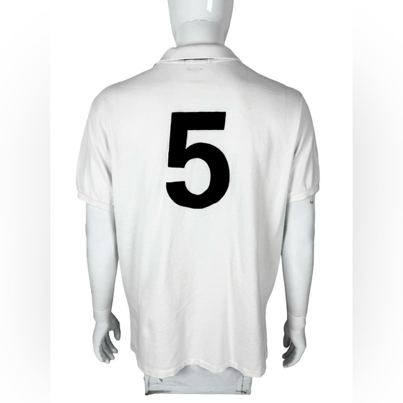 Polo Ralph Lauren Mens 2XL Polo Shirt White Black 100% Cotton #5 Custom Fit - Picture 4 of 10